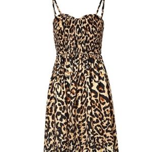 Animal print maxi dress